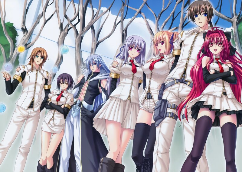 Anime Characters in Uniform — White, Peaceful