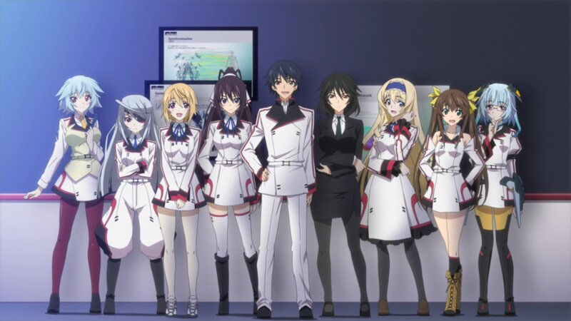Anime Characters in Uniform — White, Serious