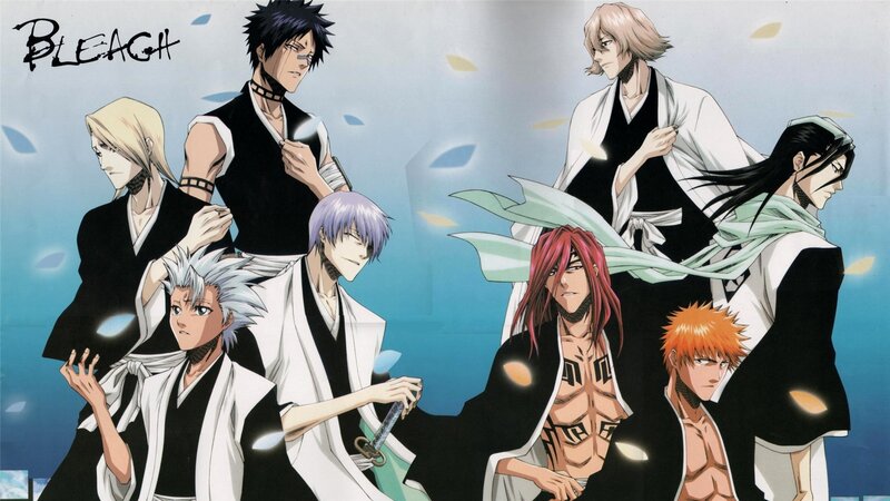 Anime Characters in Uniforms — Blue, Dramatic, Manga