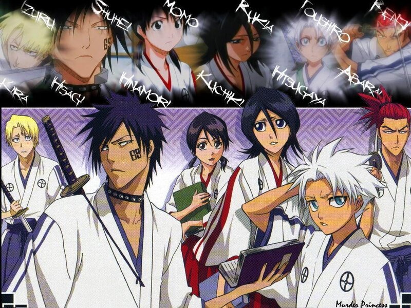 Anime Characters in Uniforms — White, Dramatic, Swords