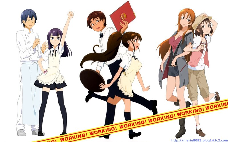 Anime Characters in Uniforms — White, Energetic