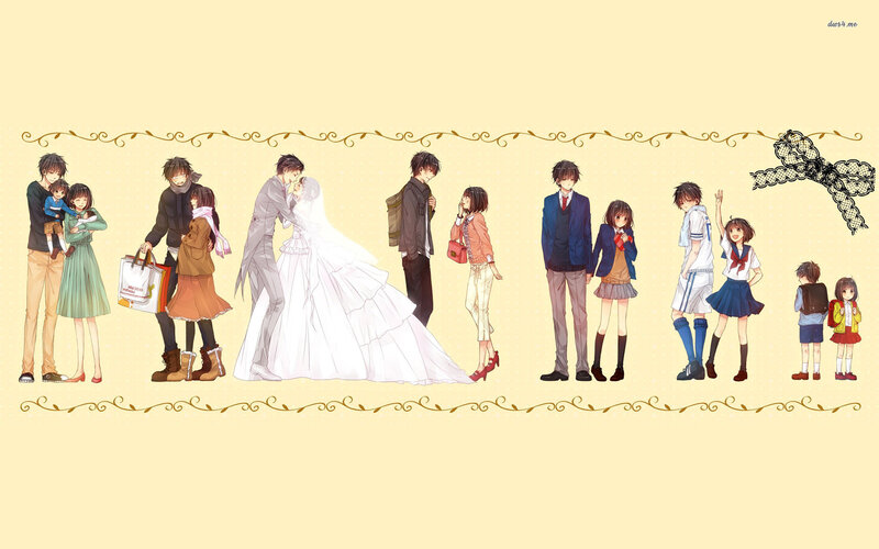 Anime Characters in Various Ages