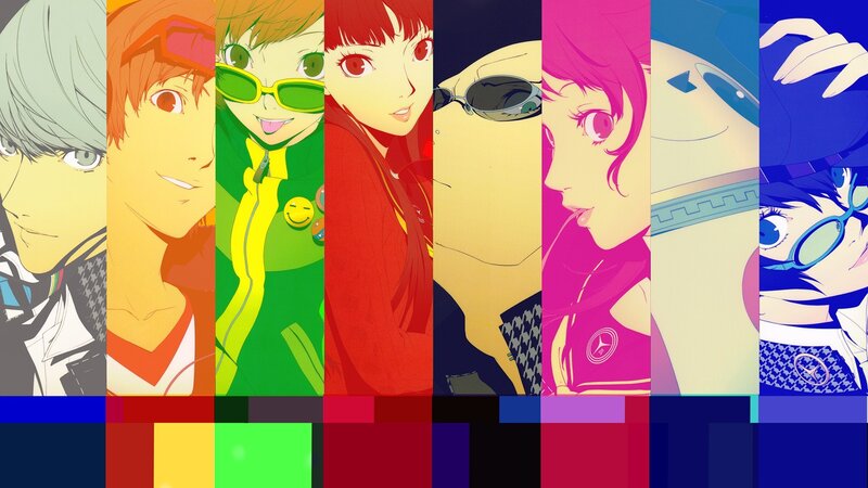 Anime Characters in Vertical Panels — Yellow