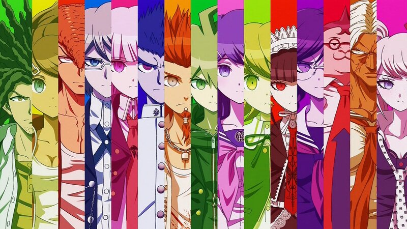 Anime Characters in Vertical Strips