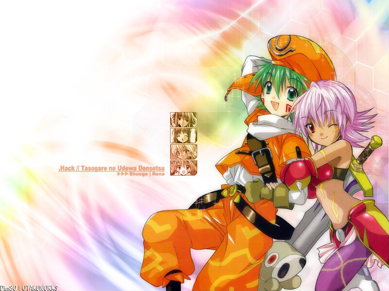 Anime characters in vibrant scene