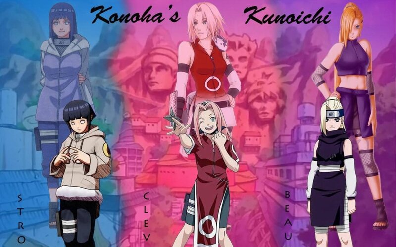 Anime Characters in Village — Blue