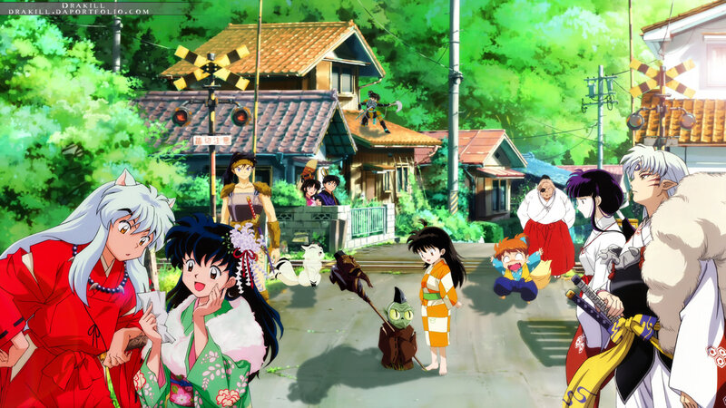Anime Characters in Village