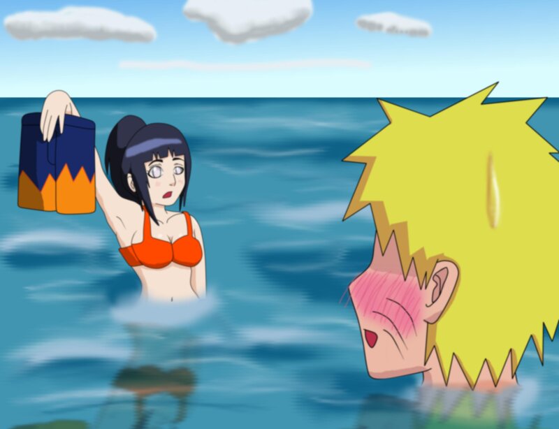 Anime Characters in Water — Blue, Playful