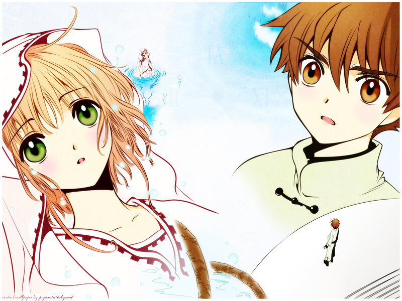 anime characters in water