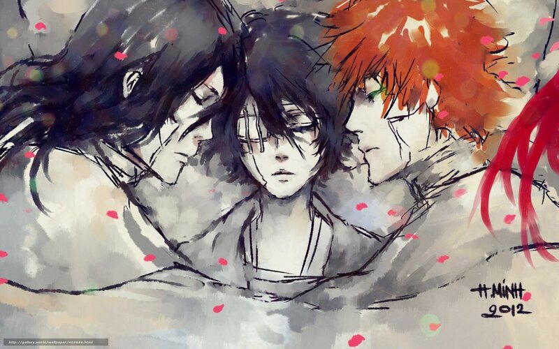anime characters in watercolor