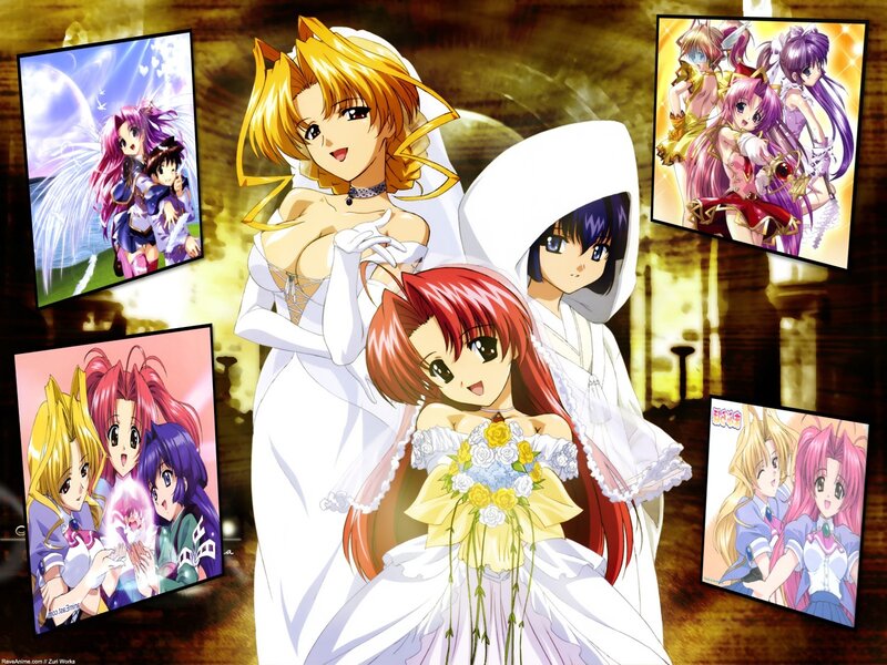 Anime Characters in Wedding Dresses — White
