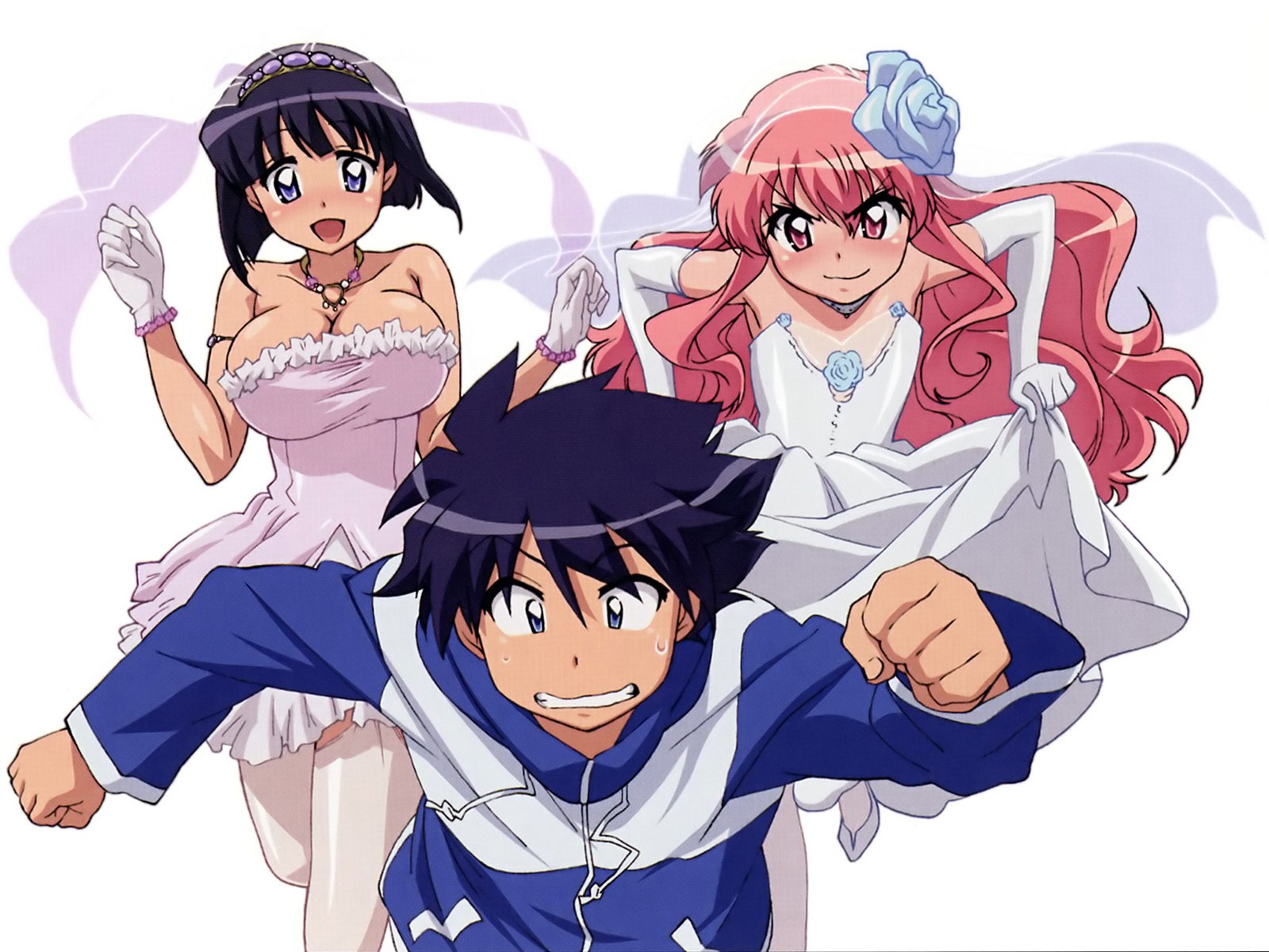 Anime characters in wedding dresses