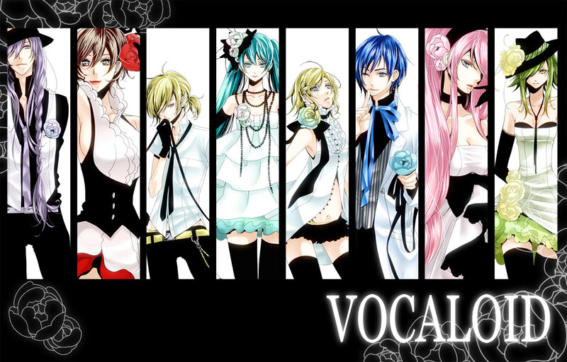 Anime Characters in White Outfits — Black