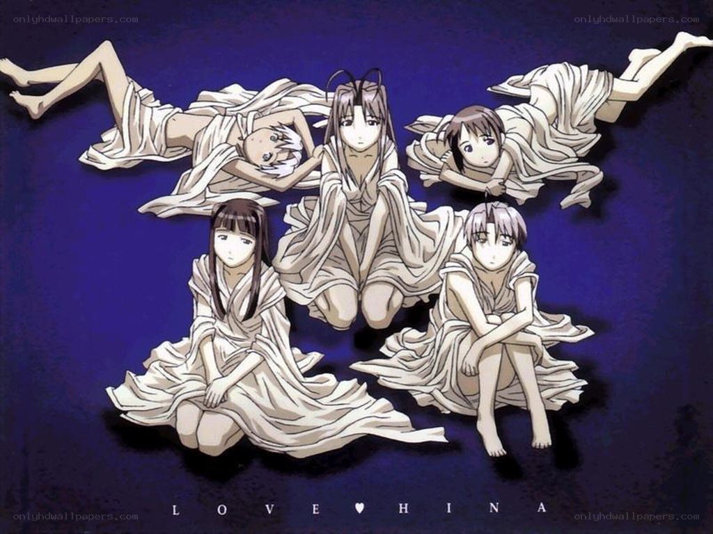 anime characters in white robes
