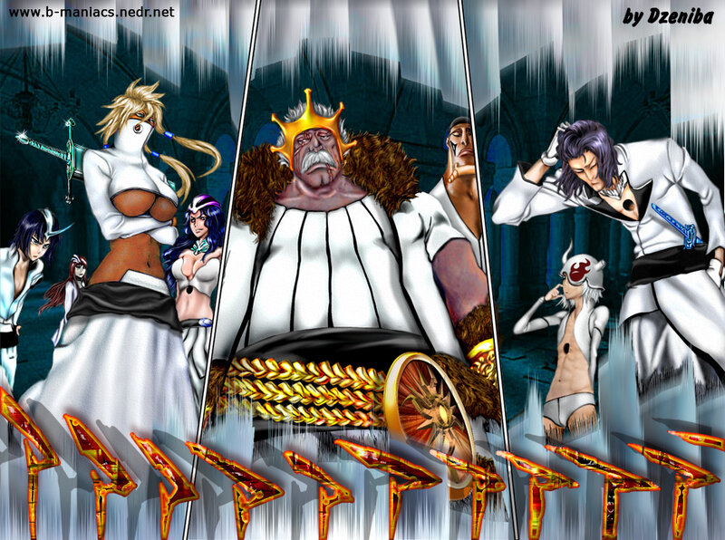 Anime Characters in White Robes — Dramatic, Digital Art