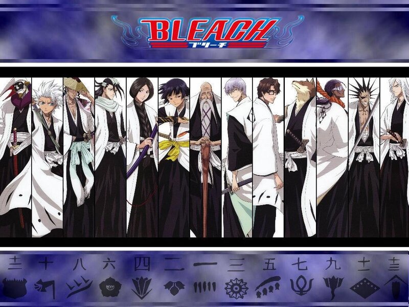 Anime Characters in White Robes — Dramatic, Swords, Shinigami, Black