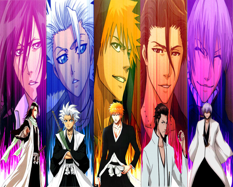 Anime Characters in White Robes — Purple