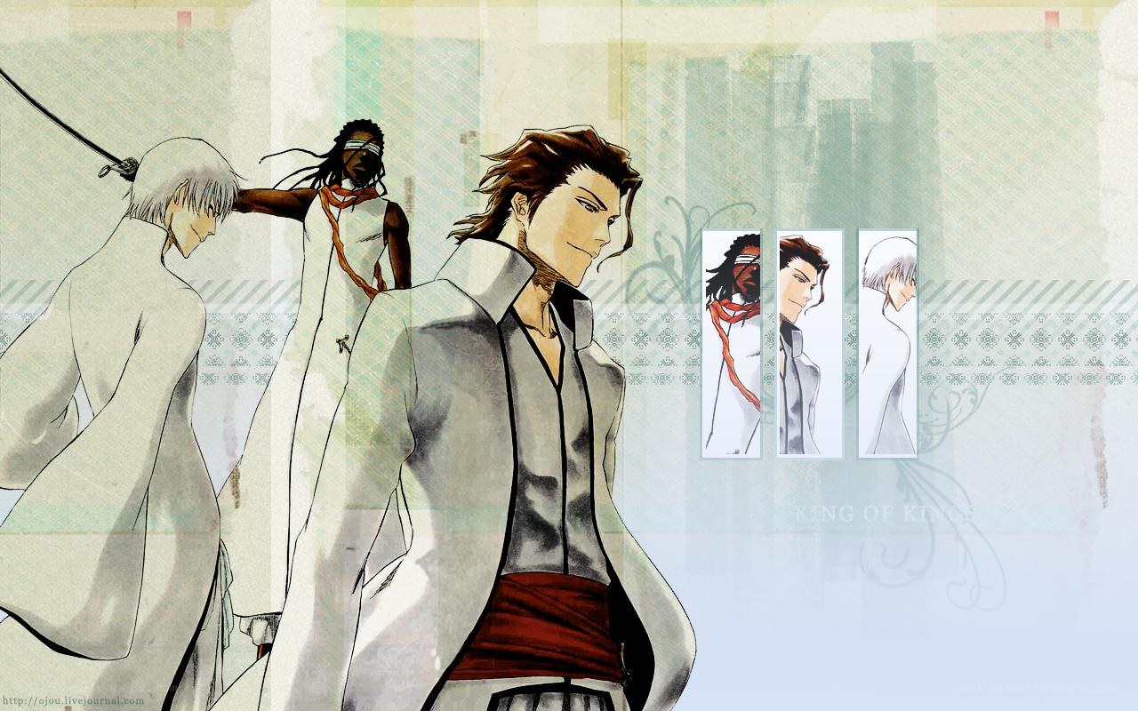 anime characters in white robes