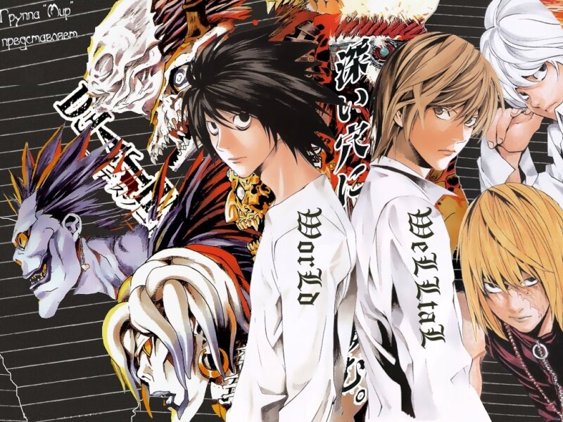 Anime Characters in White Shirts
