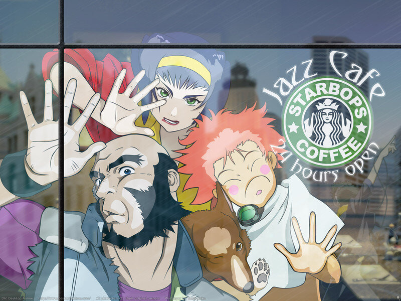Anime Characters in Window