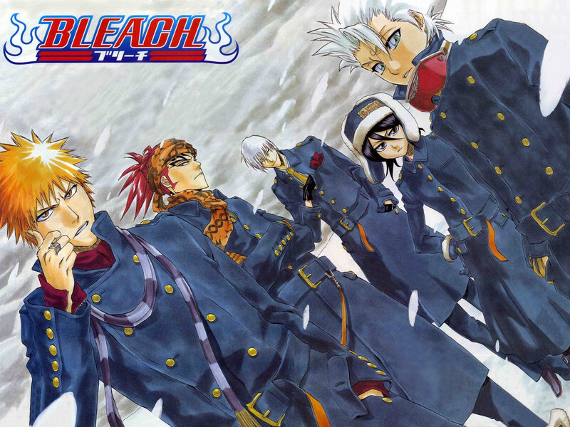 Anime Characters in Winter — Blue, Dramatic