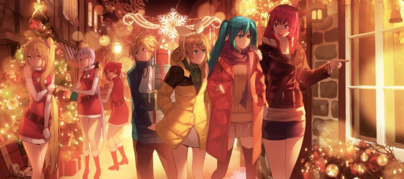 Anime Characters in Winter — Orange