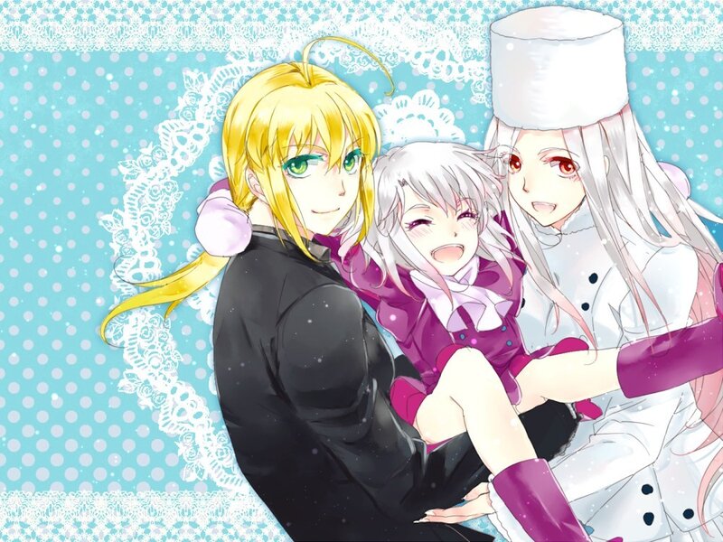 anime characters in winter outfits
