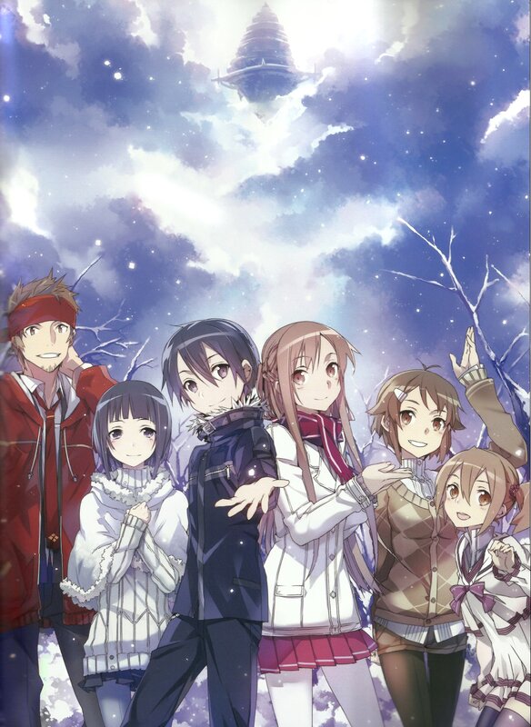 Anime Characters in Winter — Purple, Serene