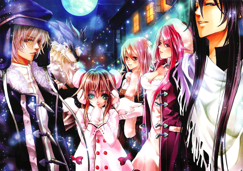 Anime Characters in Winter — Purple
