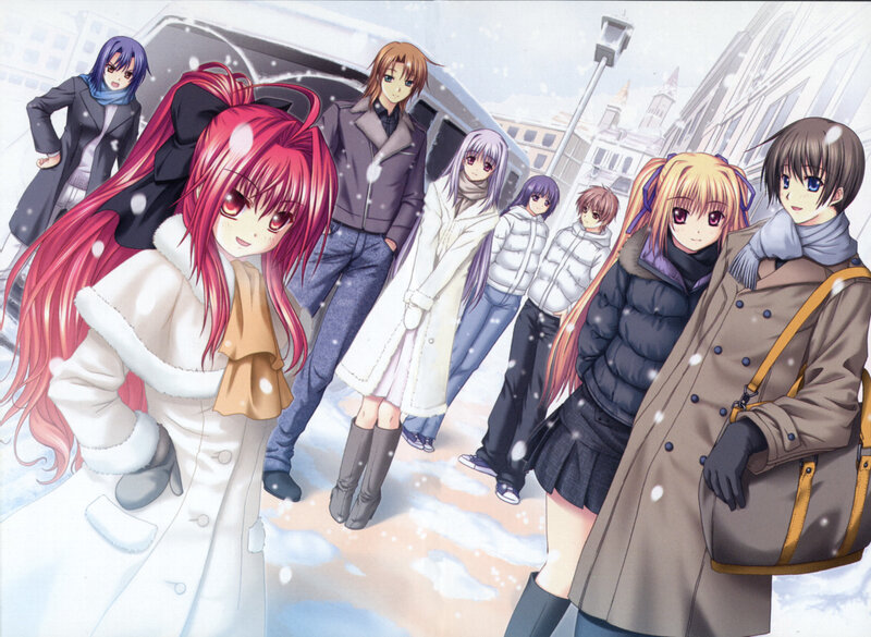 Anime Characters in Winter — White, Calm