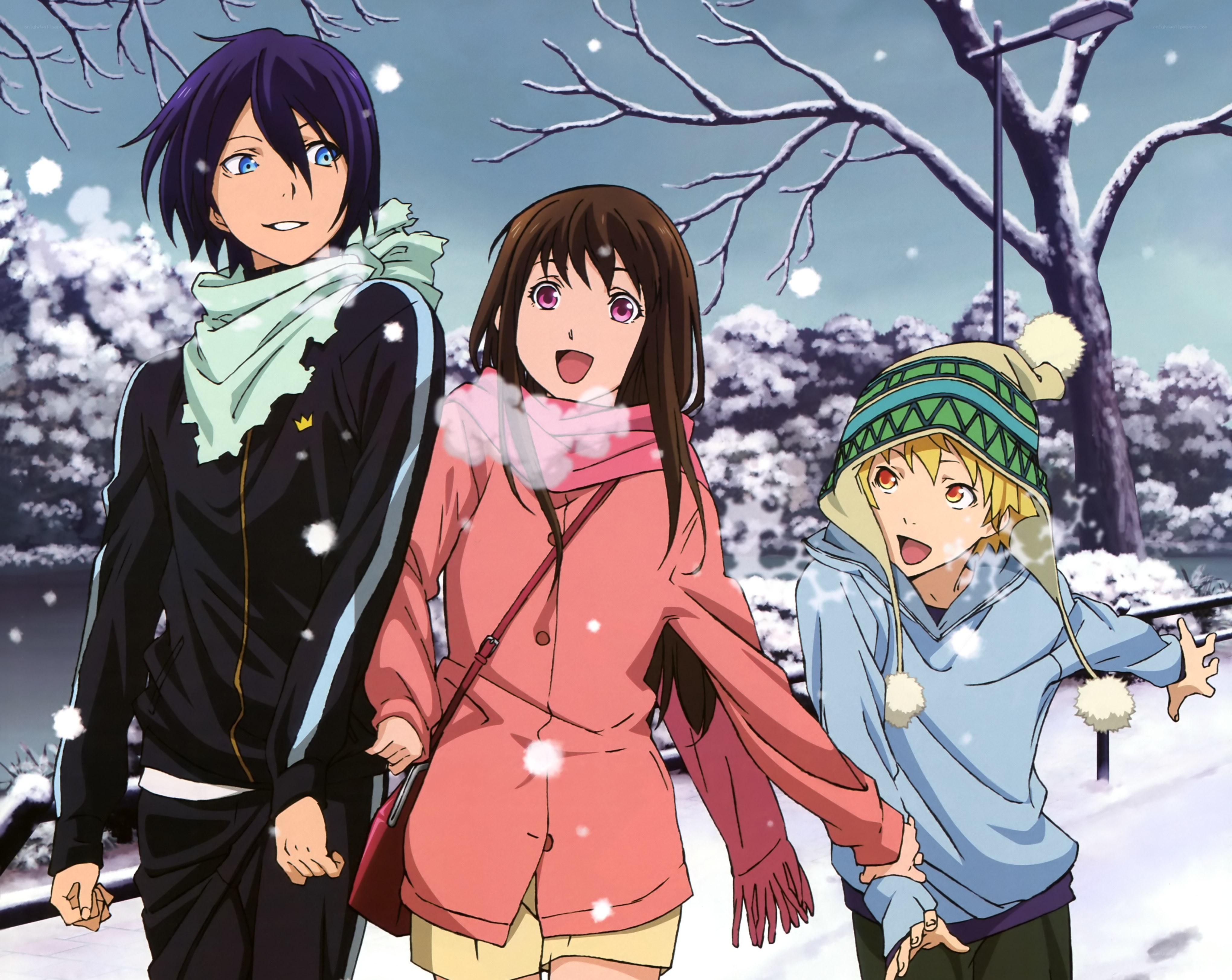anime characters in winter