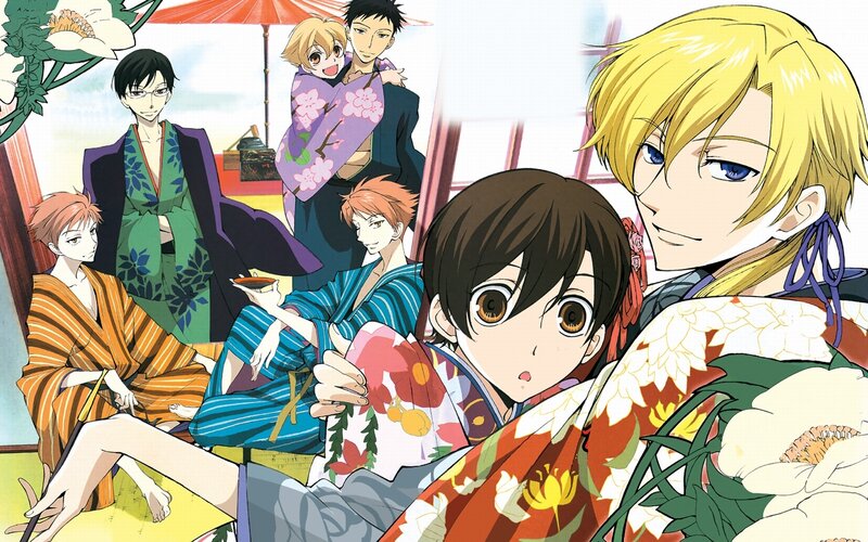 anime characters in yukata