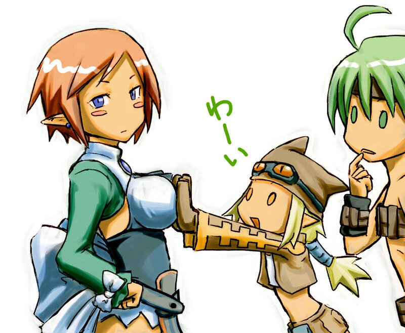 anime characters interacting