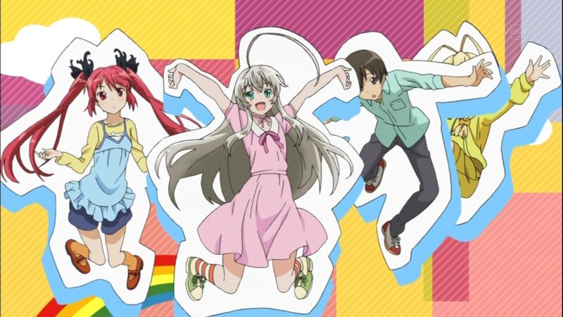 Anime Characters Jumping — Yellow