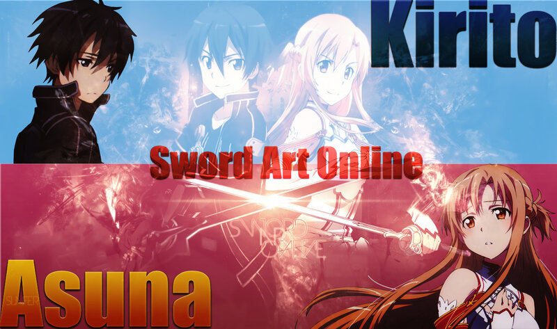 Anime Characters Kirito and Asuna