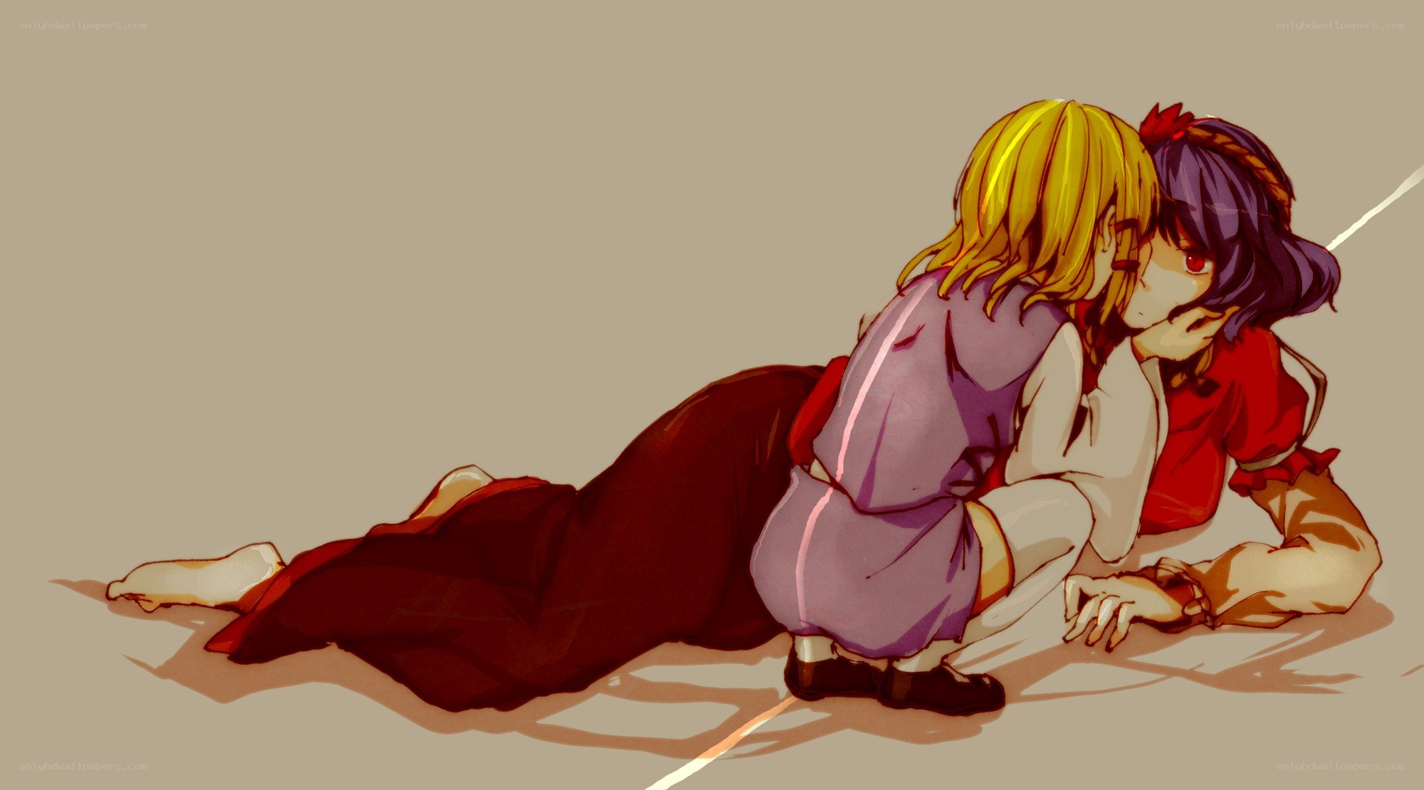 anime characters kissing