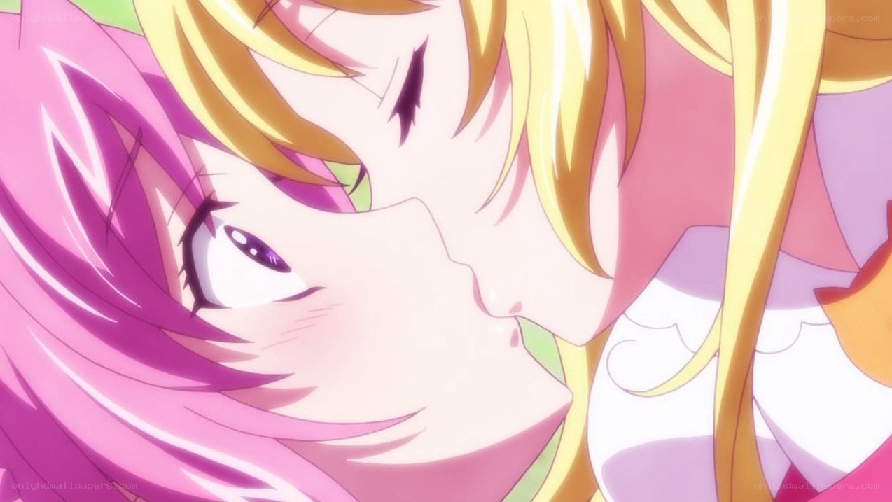 anime characters kissing