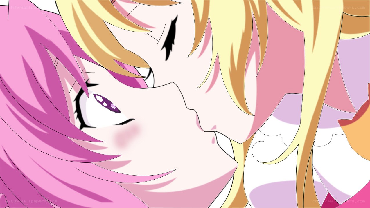anime characters kissing