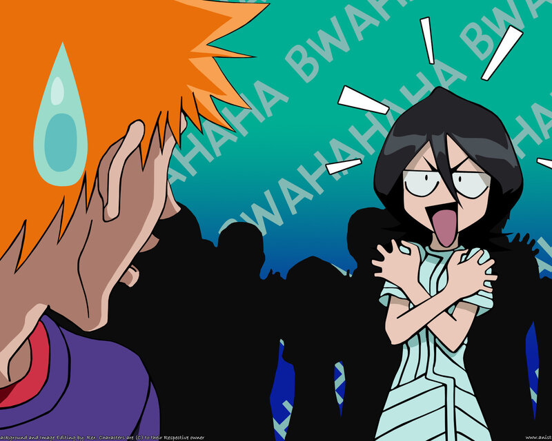 anime characters laughing