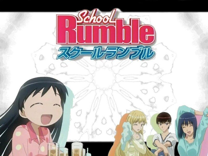 Anime Characters Laughing — White
