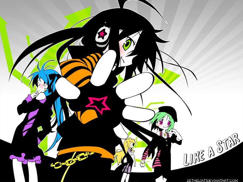 anime characters like a star