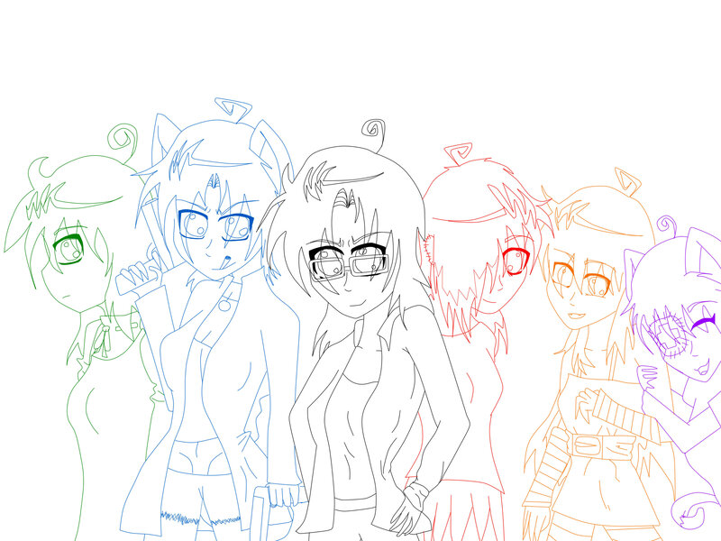 Anime Characters Line-up