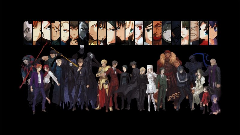 Anime Characters Lineup — Black
