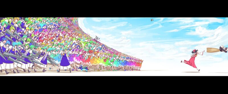 Anime Characters Marching