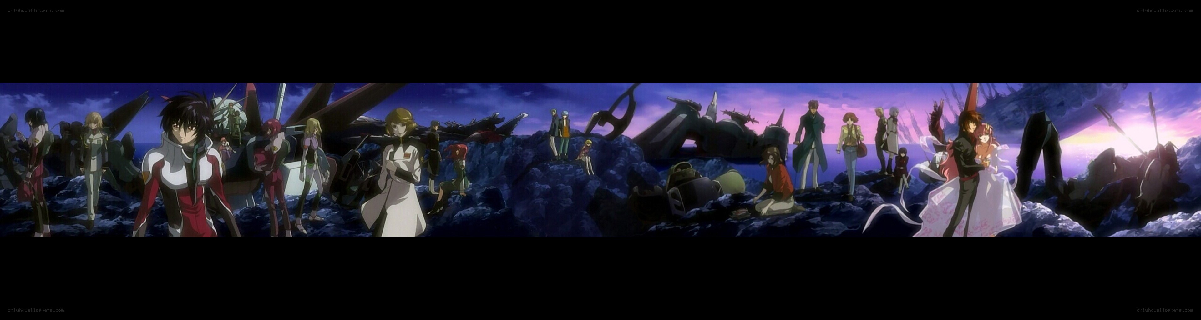 anime characters on a battlefield