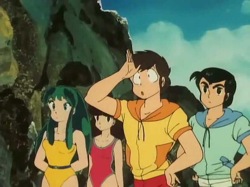 anime characters on a beach