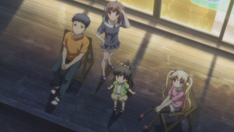 anime characters on a deck