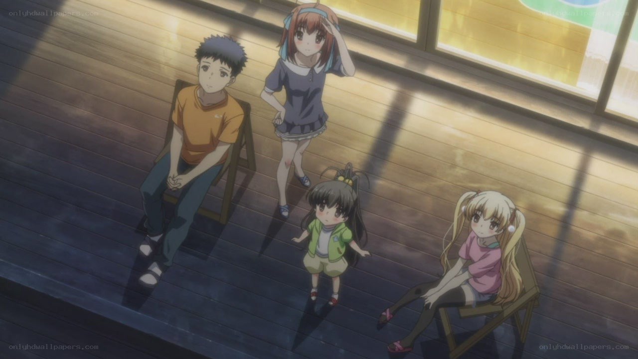 anime characters on a deck