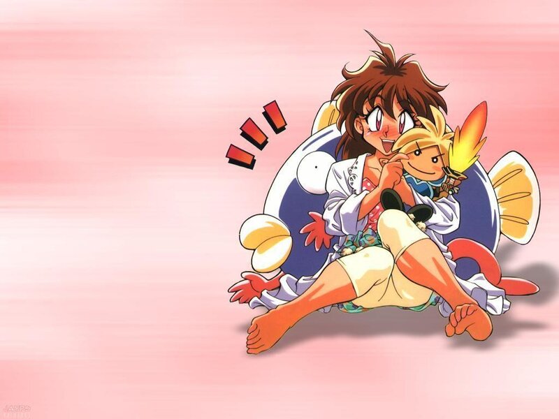 anime characters on a fish