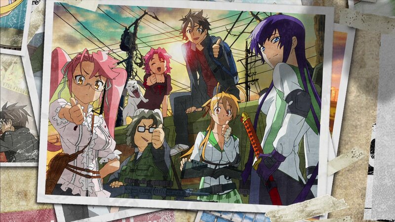 Anime Characters on a Photo — Purple